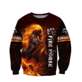 Fire Horse 3D All Over Printed Unisex Shirts