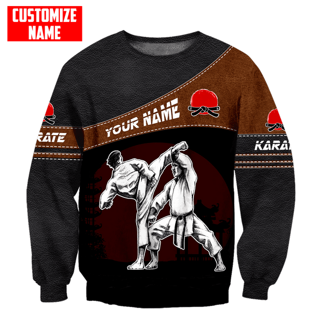 Customized Name Karate 3D All Over Printed Unisex Shirts