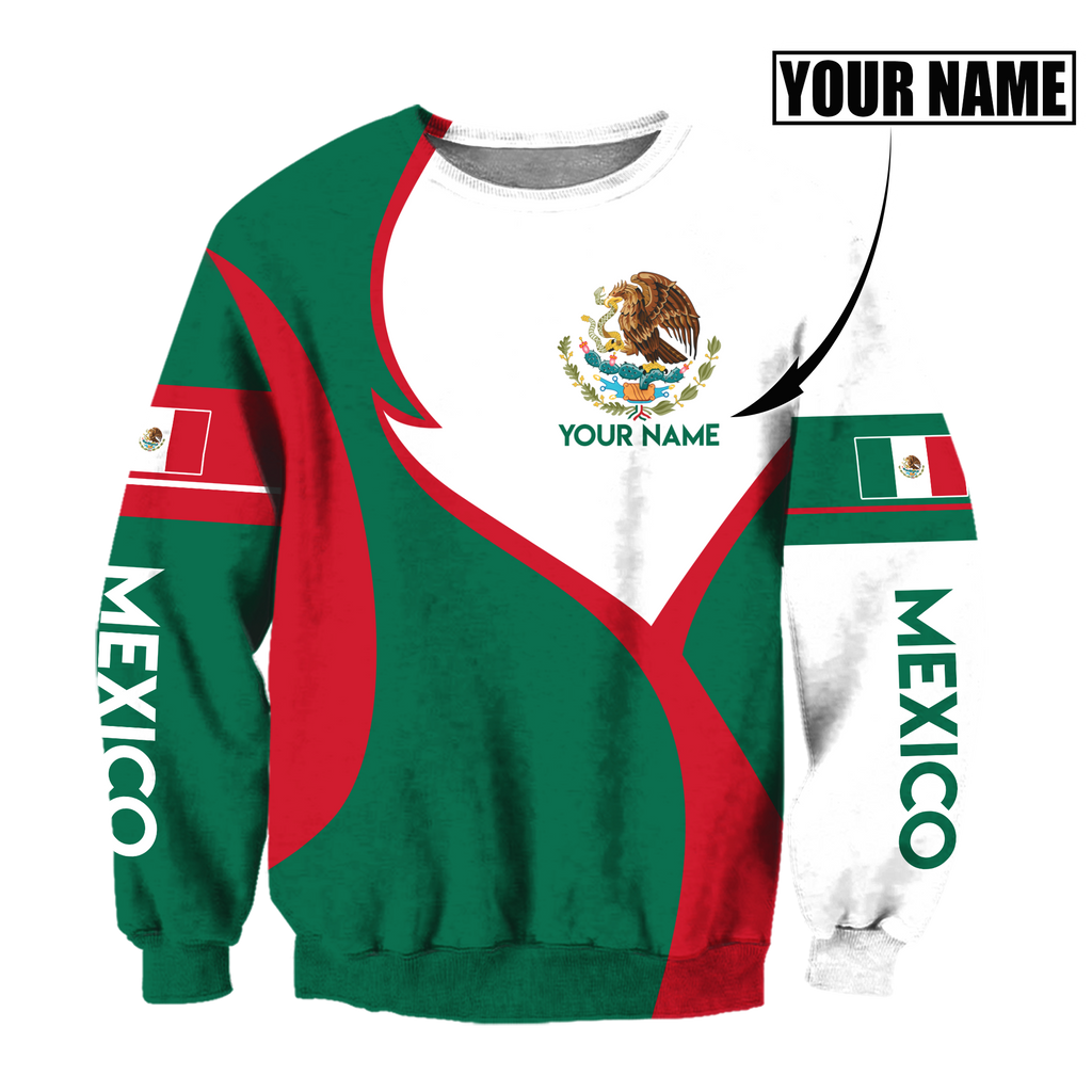 Mexico Hoodie Perionalized 3D All Over Printed Hoodie Shirts