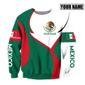 Mexico Hoodie Perionalized 3D All Over Printed Hoodie Shirts