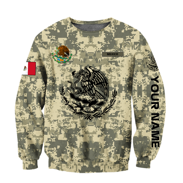 Personalized Mexican Army 3D All Over Printed Shirts