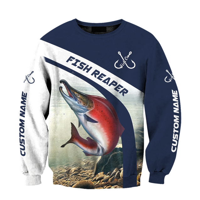 Custom name Trout-Salmon fishing design 3d print shirts