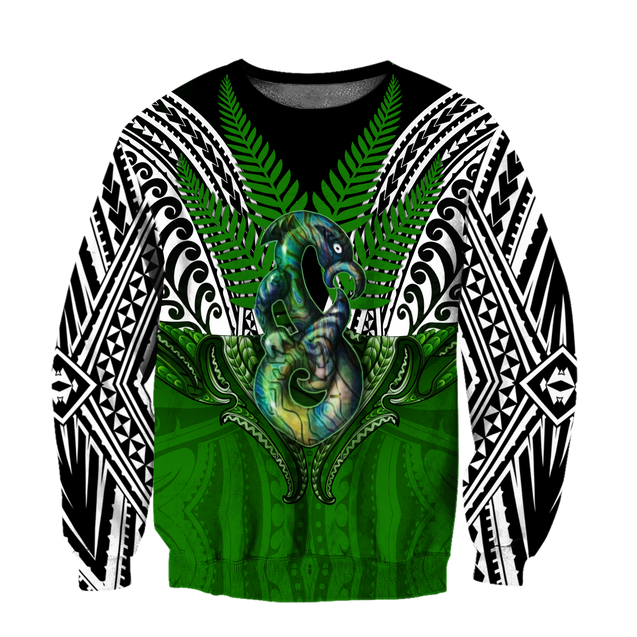 Premium Manaia Silver Fern 3D All Over Printed Unisex Shirts