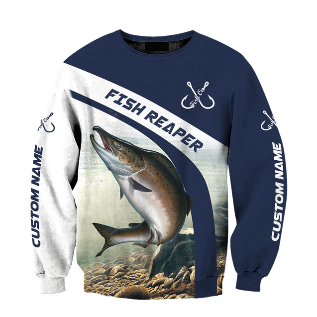 Custom name Trout-Salmon fishing design 3d print shirts