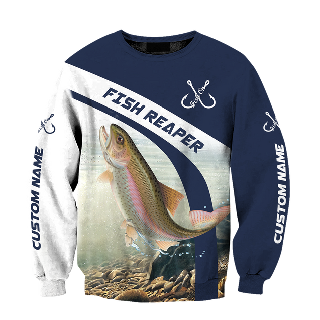 Custom name Rainbow Trout fishing design 3d print shirts