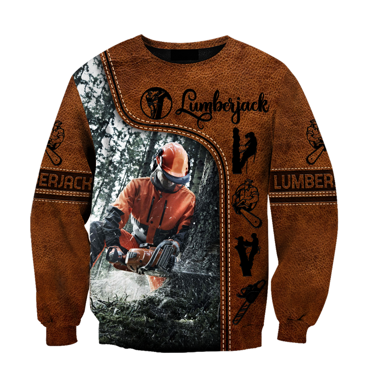 Premium 3D Printed Leather Pattern Lumberjack Shirts MEI