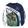 Custom name Northern Pike fishing design 3d print shirts