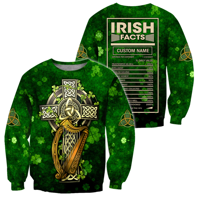 Irish Facts 3D All Over Printed Unisex Shirts PD03022101