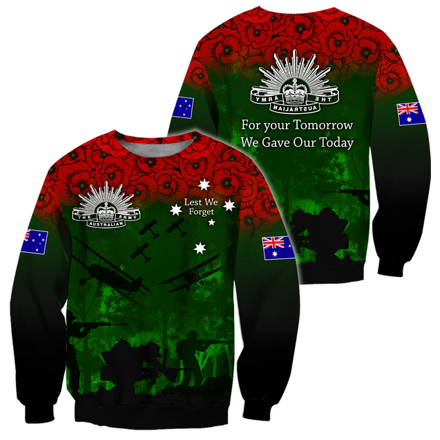 Premium Unisex Hoodie Remember Anzac Day ML PD25022101