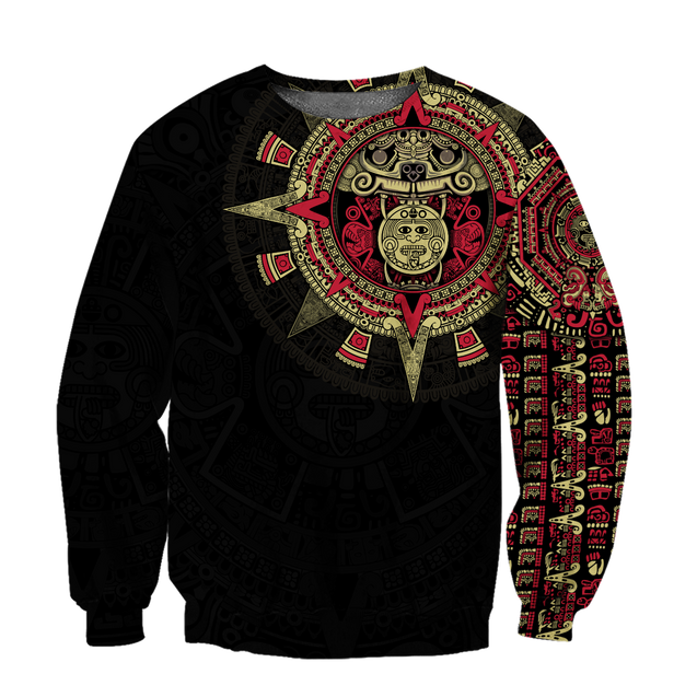 Aztec Mexico Red 3D All Over Printed Unisex Shirts