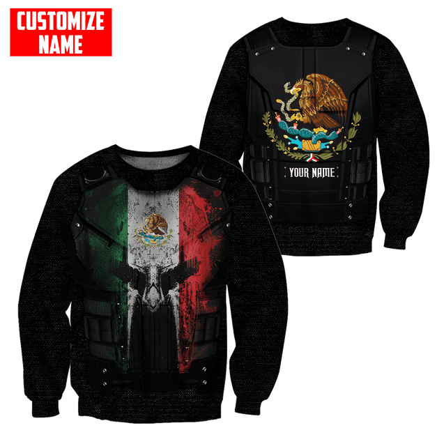 Customized Name Coat Of Arms Mexico 3D All Over Printed Unisex Shirts