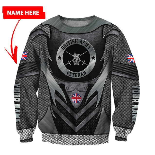 Custom Name XT British Army 3D Printed Shirts