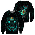 Mexican Skull 3D All Over Printed Unisex Hoodie