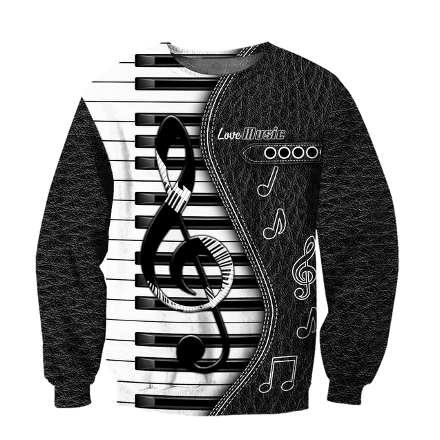 Piano Musical Instrument 3D All Over Printed Hoodie For Men And Women