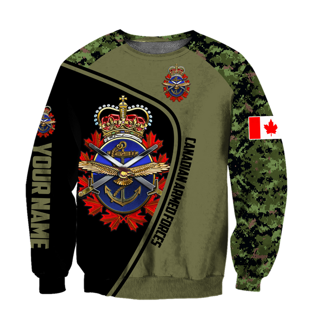 Personalized Name XTCanadian Armed Forces 3D Printed Shirts DA16032103