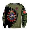 Personalized Name XTCanadian Armed Forces 3D Printed Shirts DA16032103