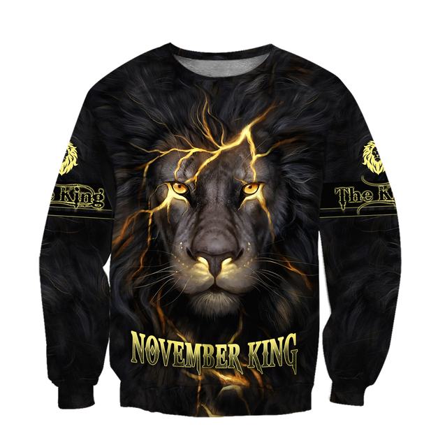 November Lion 3D All Over Printed Unisex Shirts Pi21012111