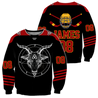 3D All Over Printed Hockey Satanic Unisex Shirts Custom Name Custom number  XT