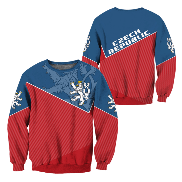 Czech Republic Hoodie - Stroke Style NVD1275