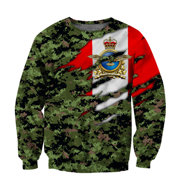 Canadian Air Force Veteran 3D All Over Printed Shirts PD10032102