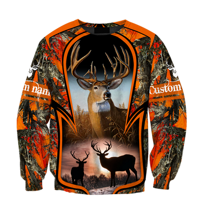 Premium Hunting for Hunter Customize name 3D Printed Unisex Shirts
