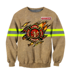 Customize Name Firefighter Hoodie For Men And Women MH22032102