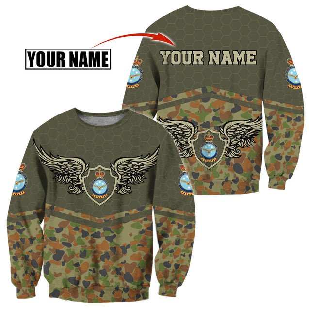 Premium Australian Air Force Camo Anzac Day 3D Printed Hoodie