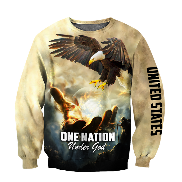 One Nation Under God  3D All Over Printed Unisex Shirts