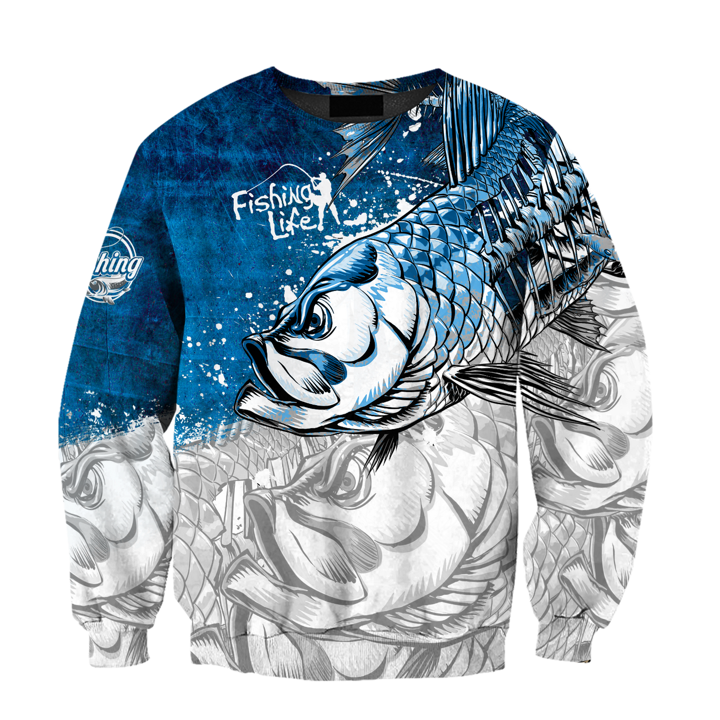 Fishing Life Draw Hungry fish 3d print shirts