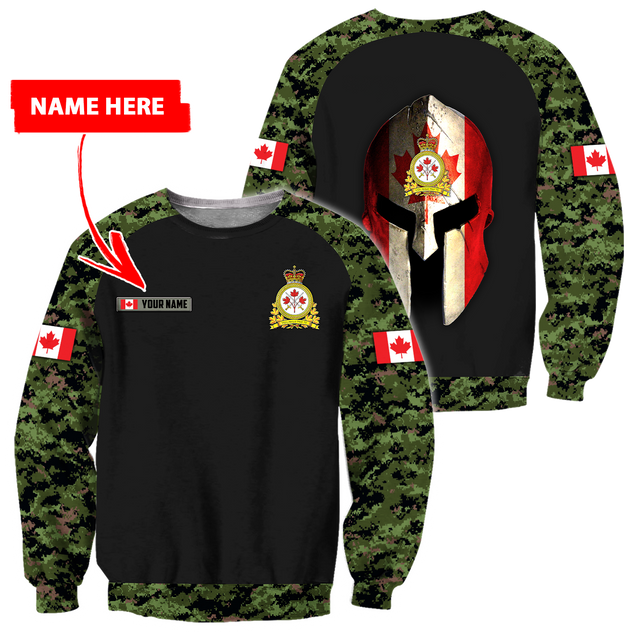 Personalized Name XT Canadian Army Pullover 3D All Over Printed Shirts PD15032104