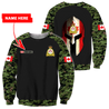 Personalized Name XT Canadian Army Pullover 3D All Over Printed Shirts PD15032104