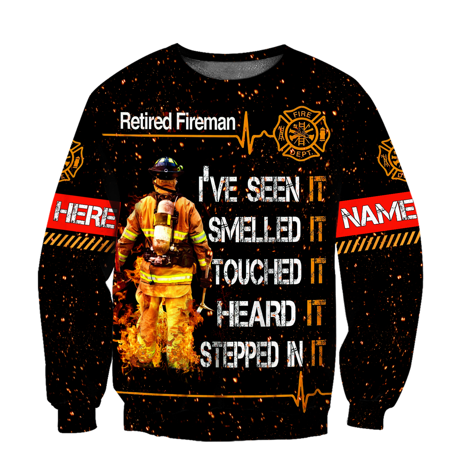 Customize Name Retired Firefighter Hoodie For Men And Women TNA19032102