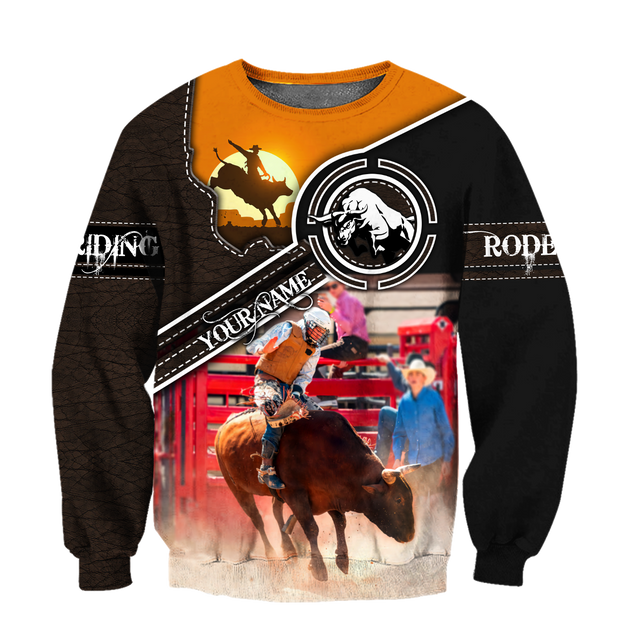 Personalized Name Bull Riding 3D All Over Printed Unisex Shirts Bull Rider Ver2