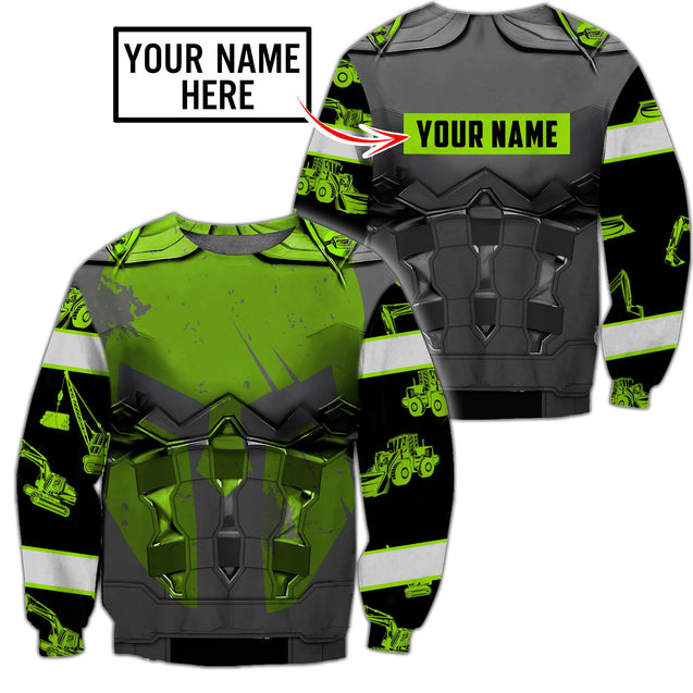 Customize Name Heavy Equipment Operator 3D All Over Printed Unisex Shirts