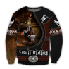 Personalized Name Bull Riding 3D All Over Printed Unisex Shirts Brown Ver2