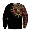 Aztec Mexico Red 3D All Over Printed Unisex Hoodie