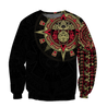 Aztec Mexico Red 3D All Over Printed Unisex Hoodie