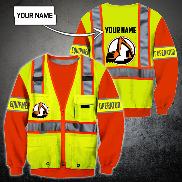 Customize Name Heavy Equipment Operator 3D All Over Printed Unisex Shirts