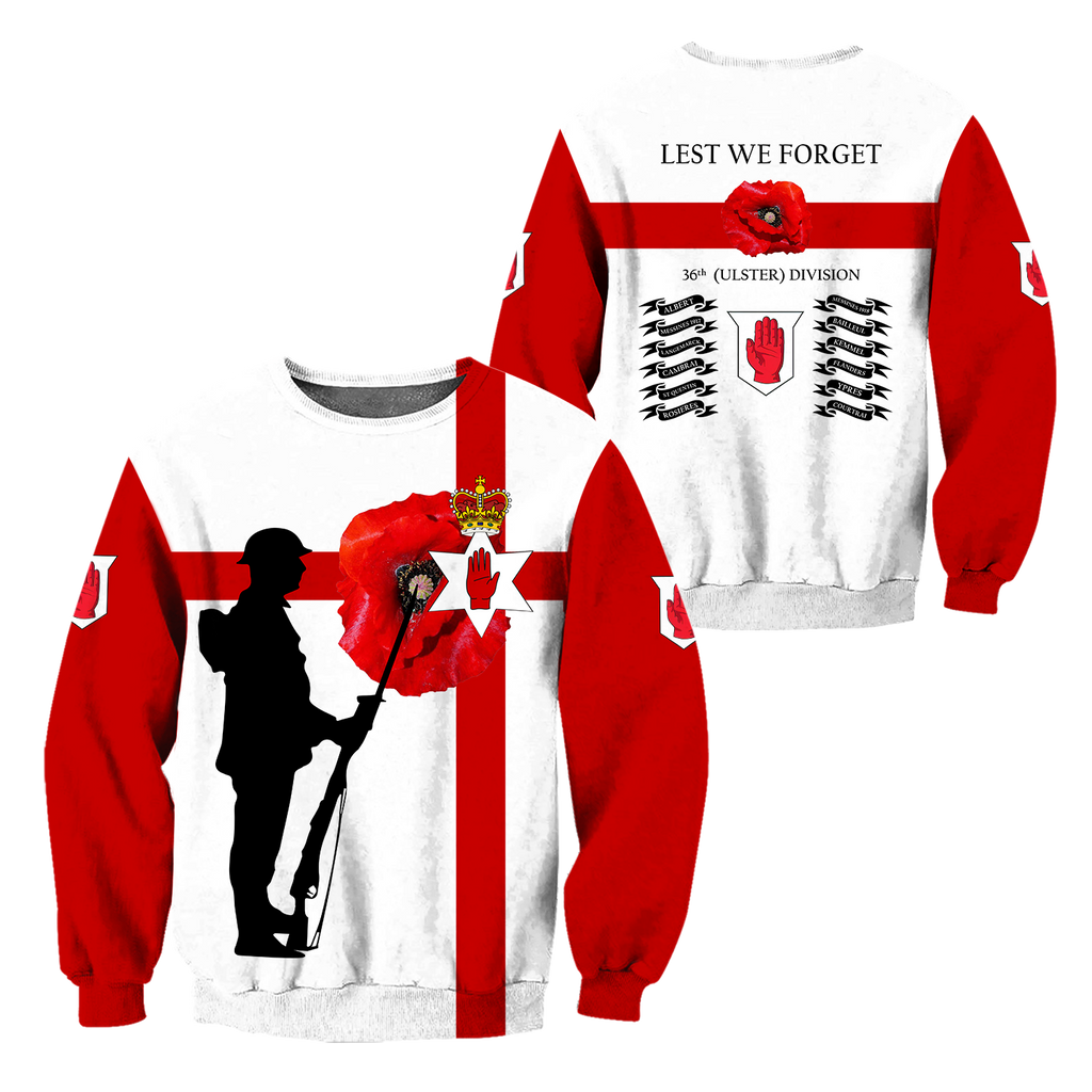 36th Division Remembrance Day Lest We Forget 3D All Over Printed Unisex Shirts