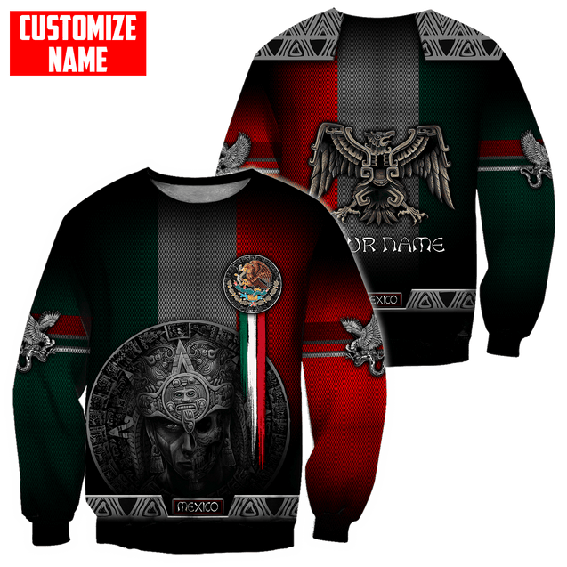 Customized Name Aztec Warrior Day Of The Dead 3D All Over Printed Unisex Shirts