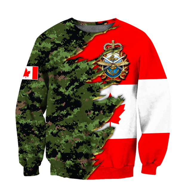 Canadian Armed Forces Veteran 3D All Over Printed Shirts MH13032103