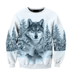 Love Wolf Native American 3D All Over Printed Shirts for Women