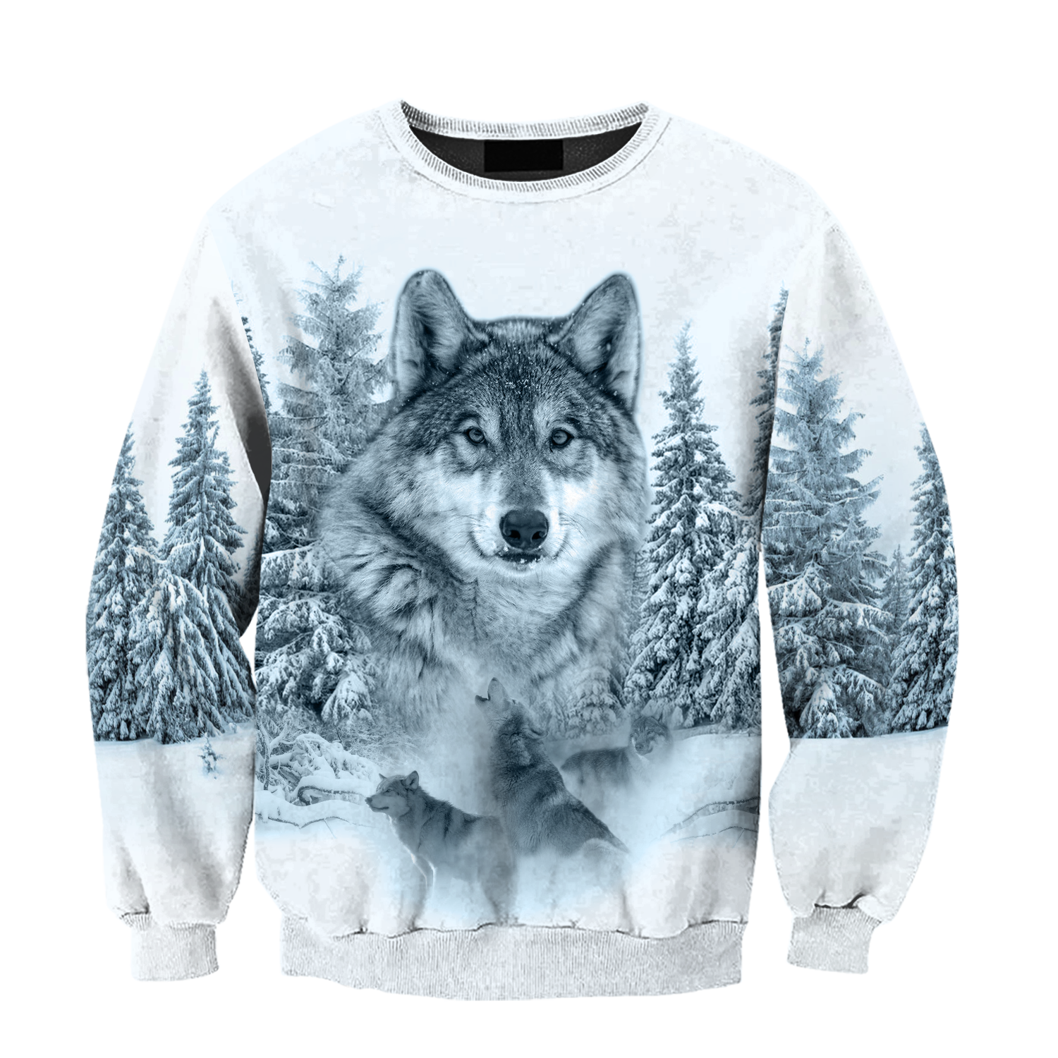 Love Wolf Native American 3D All Over Printed Shirts for Women