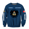 Personalized Name XT Canadian Navy Pullover 3D All Over Printed Shirts DA11032103