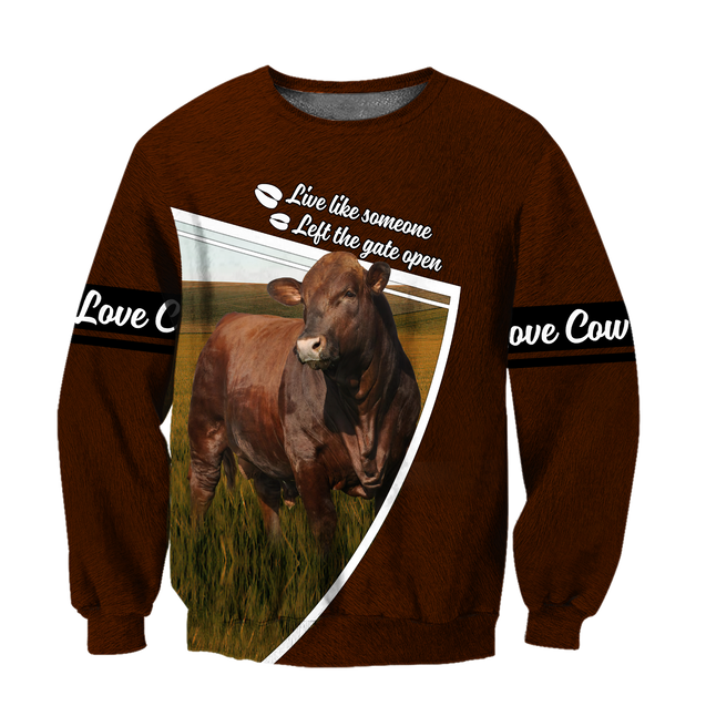 Cow 3d hoodie shirt for men and women DD11182007