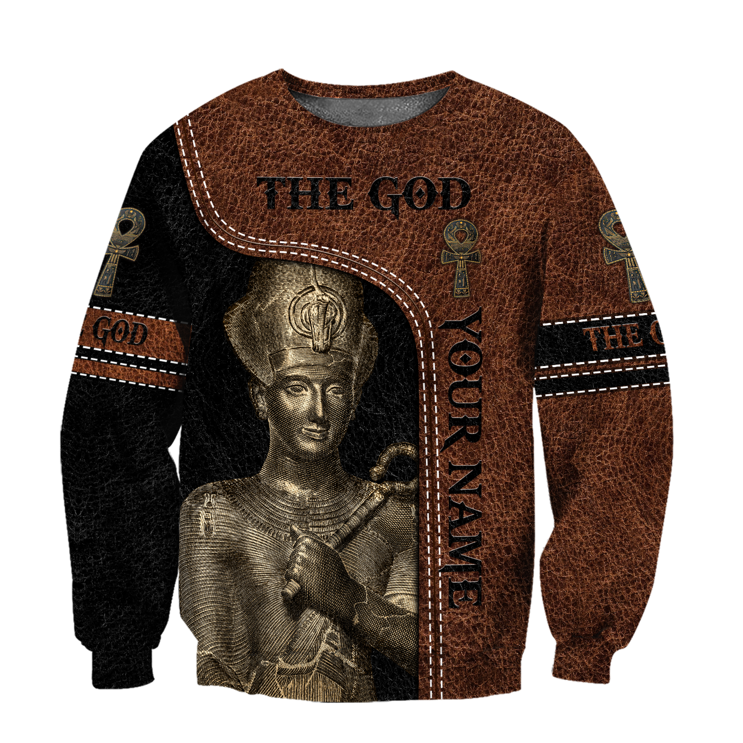 Custom name Pharaoh The God Ancient Egypt 3D design print shirt