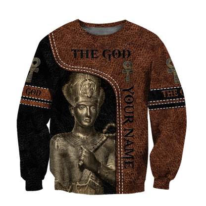 Custom name Pharaoh The God Ancient Egypt 3D design print shirt