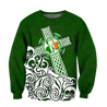 Premium Unisex Hoodie Irish St.Patrick Celtic Cross ML