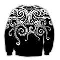 Premium Unisex Hoodie Polynesian Octopus Tattoo ML