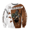 Personalized Name Bull Riding 3D All Over Printed Unisex Shirts Brown Bull